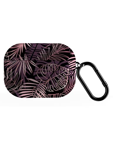 Flower Case Compatible With Apple Airpods Pro Floral, Leaf Smooth Design Cute Kawaii Protective Case Anti-Fall Headphone Case For Airpod Pro Case (Airpods Pro, Rose Gold Leaf) #TOP30