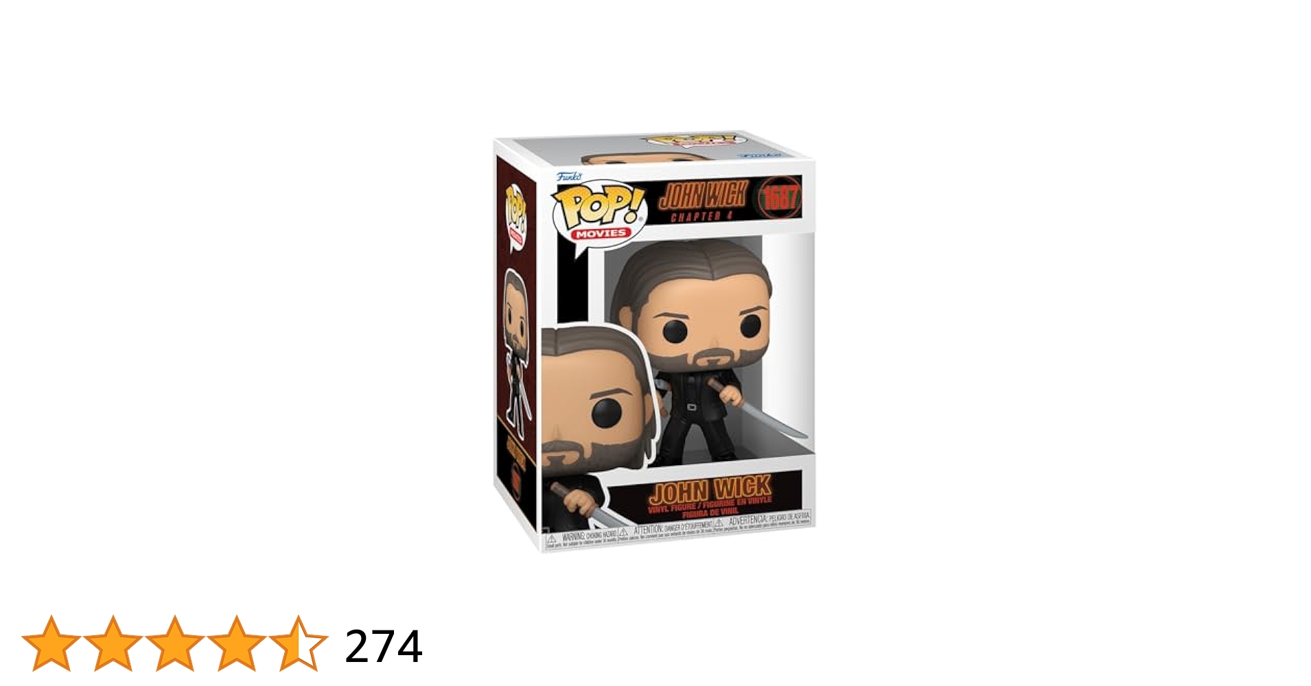 Funko Pop! Movies: John Wick 4 - John Wick, Figures - Amazon