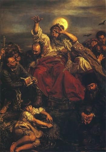 Tableau posters de célèbres tableaux Jan Matejko pour salon élégant