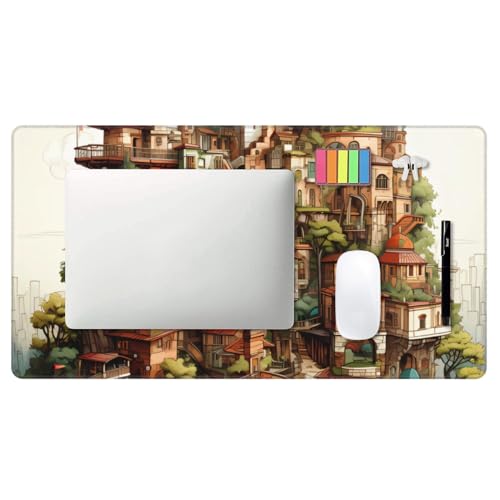 Tapis de souris extra large haut de gamme imprimé château HYTTER - 5