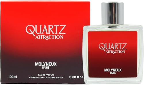 MOLYNEUX – Perfume hombre, Quartz Attraction, perfume amaderado y sensual, fabricado en Francia, 100ml
