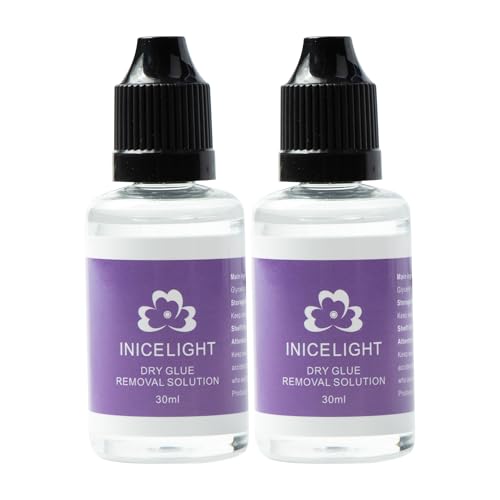 V-Light Hair Extension Glue Remover, 2 Pack 30ML Clear Adhesive Remover for Lace Wig, Tape in, Keratin Bond & UV Glue, Fast Gentle Removal No Residue (2Pack)