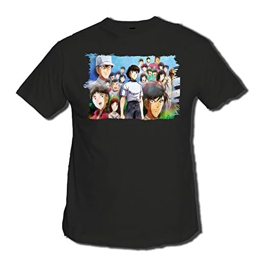 Camiseta Negra Futbol Oliver Y Benji Serie Moda Verano Tshirt