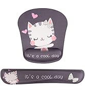 Aatacas Ergonomic Memory Foam Keyboard Wrist Rest and Mouse Wrist Support Set - Durable and Comfo...