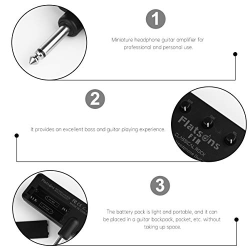 Generic Gitaar Hoofdtelefoon Amp Aaa Batterij Aangedreven 3. 5Mm Input Mini Praktijk Pocket Versterker - Image 3