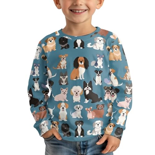 Image of Uourmeti Teens Girls Long Sleeve T Shirts Fall Outfits Boys Active Sportswear Running Tops