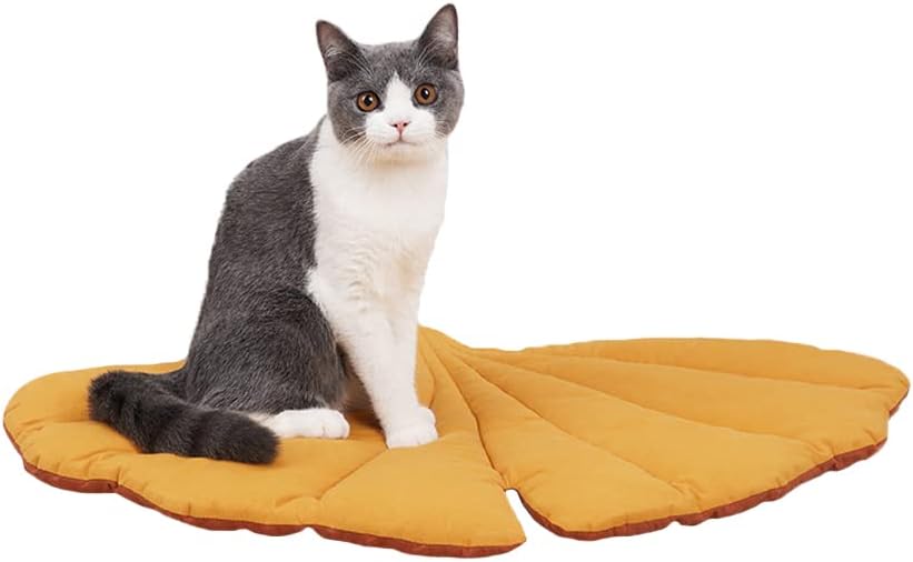 Pet Dog Bed Mat Soft Pet Bed Comfortable Pet Sleeping Pad Reusable Machine Washable Pet Mattress for Dog and Kitten（Yellow） : Pet Supplies