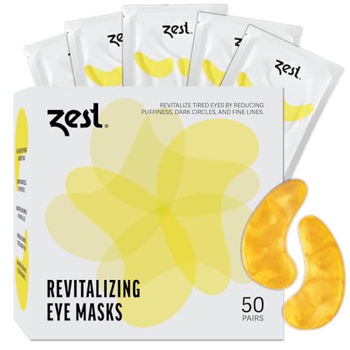Zest 50 Pairs 24k Gold Gel Crystal Collagen Eye Mask - Under Eye ...