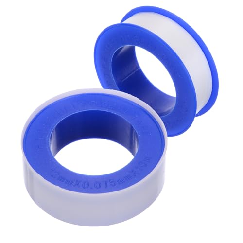 2 Rolls 1/2 Inch(W) X 520 Inches(L) Teflon Plumbers Tape 5.5 Mil Pipe Sealing & Plumbing Thread...