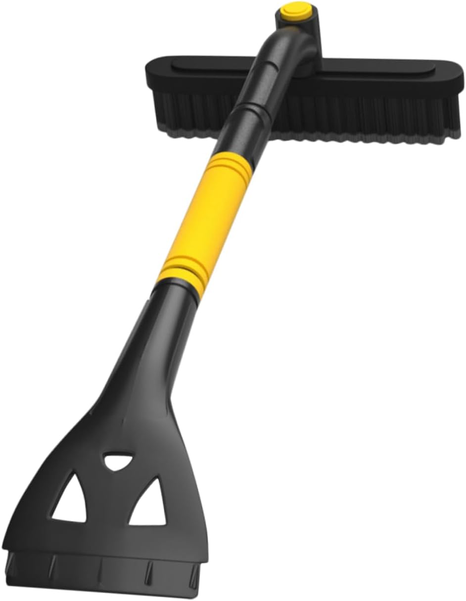 Kisangel Multi-Function Car Snow Shovel Extendable Brush Ice Scraper for Car Window Snow Removal Tool