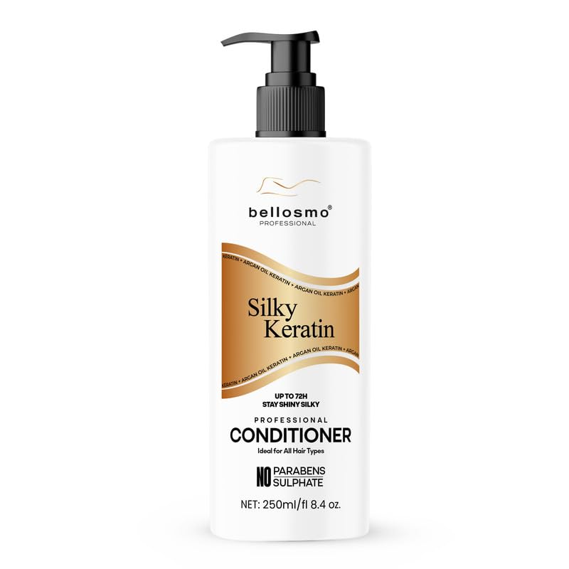 Image of Silky Keratin Conditioner with Natural Extracts Gentle Hair Moisturizing for Smooth Soft Hair Suitable for Daily Hair Care-250 ML