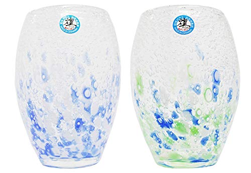 Kirakobo Vaso Sparkling Azul Pack 2