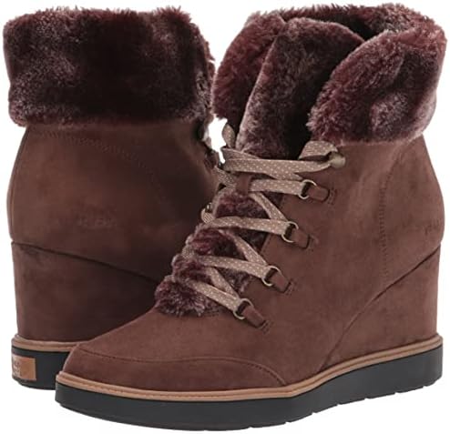 Dr. Scholl's Shoes Women's J Furry Ankle Boot, Chocolate, 9 | Image 6