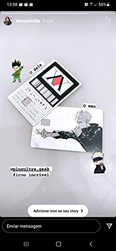Adesivo Para Cartão de Crédito e Débito Licença Hunter X Hunter