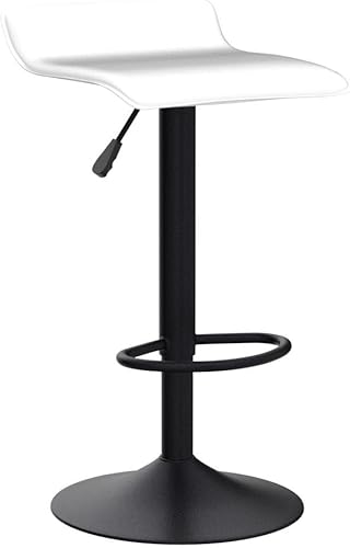 Miniatura 14 de Vogue Furniture Direct Juego de 2 taburetes de bar ajustables, modernos taburetes de bar giratorios de piel sintética con puente aéreo, silla de bar