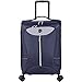 Lucas Luggage Adrenaline 27 inch Large Softside Expandable Spinner Suitcase (27in, Navy)