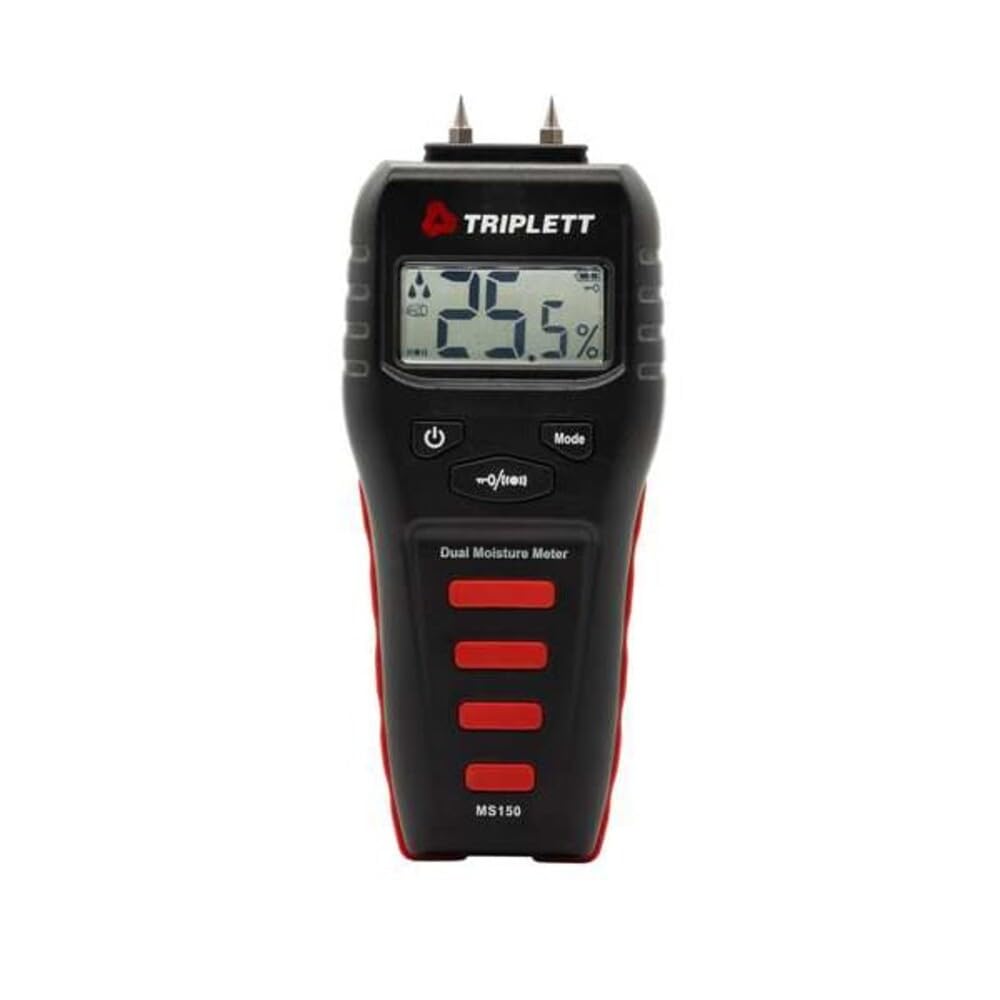 Triplett - Medidor de humedad para madera y materiales de construcción con indicador audible (MS100)