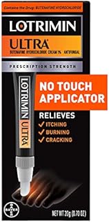 Lotrimin Ultra with New No Touch Applicator, a 1 Week Athlete's Foot Treatment Cream. Prescription Strength Butenafine Hydrochloride 1%, Cures Most Athlete’s Foot Between Toes, 0.7 Ounce (20 Grams)