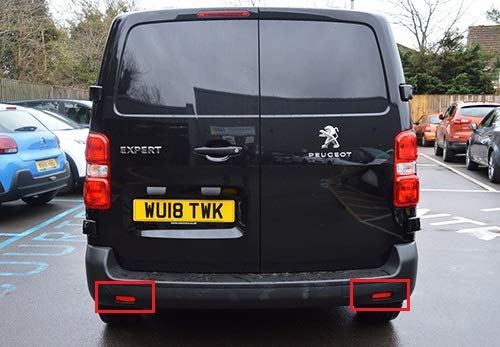 RZG 2x Black Smoked Lens Rear Bumper Reflector LED Fog Tail Stop - View #7