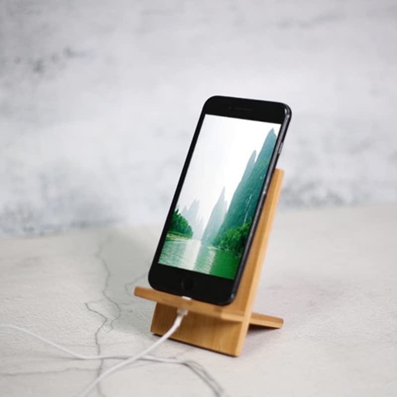 Support de téléphone en bois stable pour éviter les chutes de smartphone