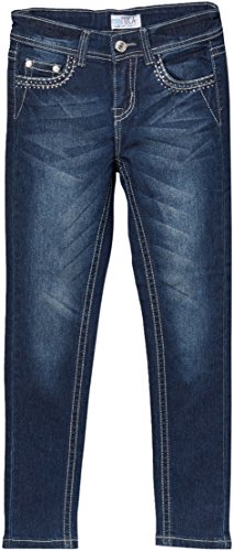 Image of ToBeInStyle Girl's Denim Easy Styling Classic Timeless Everyday Jeans Zip-Up Closure