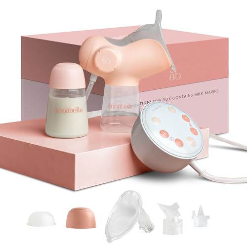 Image of Annabella Electric Breast Pump - Simulates Baby’s Tongue with Adjustable Shield (18-24mm), FSA/HSA Eligible