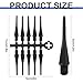 Foilswirl 60 Pcs 2ba Electronic Dart Tips Points Plastic Dart Tips - Universal Plastic Soft Tip Points(Black)