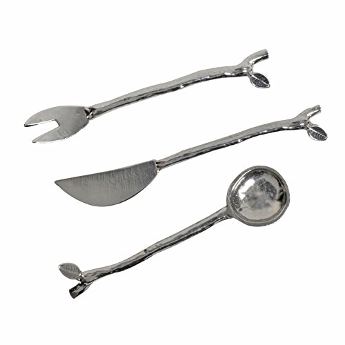 Crosby & Taylor Twig 3-Piece Pewter Condiment Serving Set