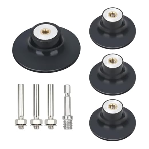 BOUYAO 4 Pack Quick Change Disc Pad Holder, 2 Inch and 3 Inch Roll Lock Disc Holder with 1/4" Shanks for Die Grinder Accessories
