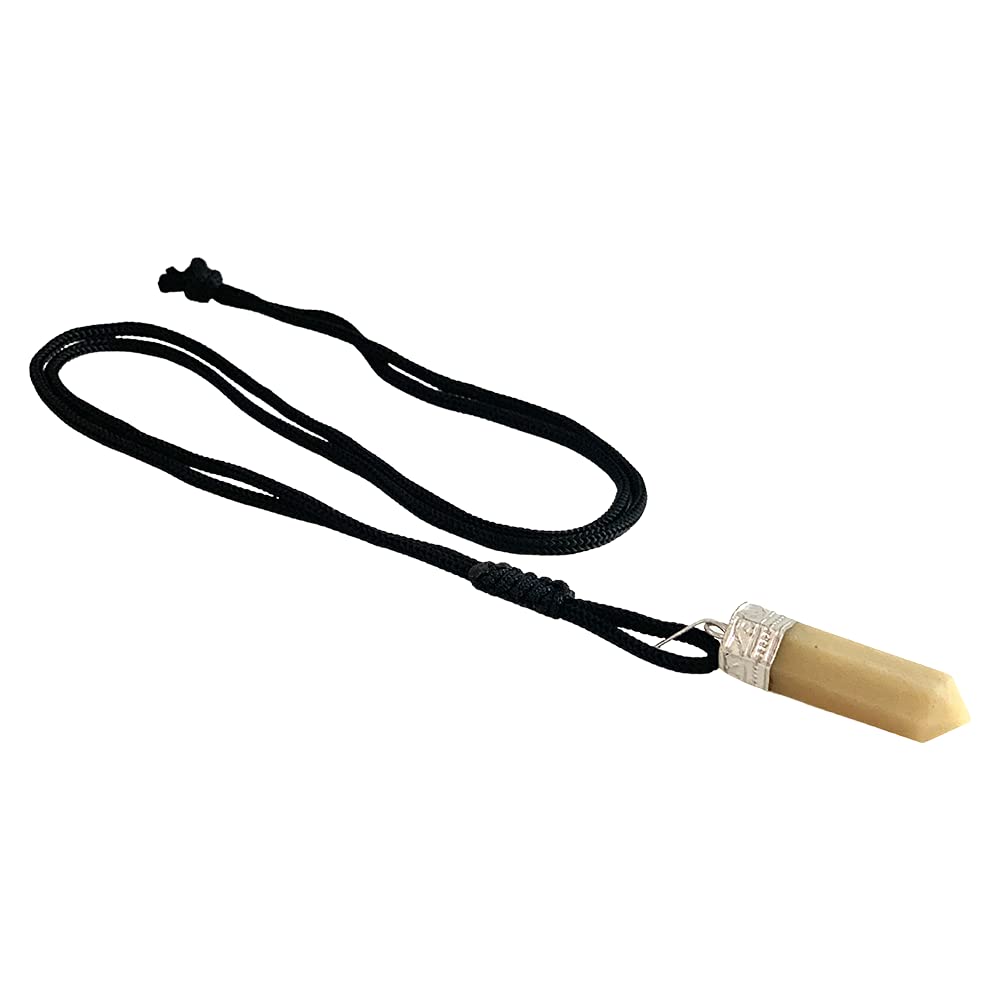 VIE Naturals Pencil Pendant, Yellow Aventurine, 25-30mm, One