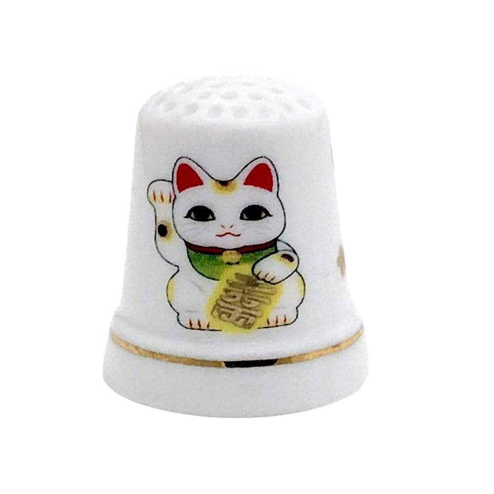 Amazon | 指貫 ゆびぬき thimble シンブル 福を招く 招き猫 金運 恋愛