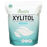 DureLife XYLITOL Sugar Substitute 10 LB (160 OZ) Made From 100 % Pure Birch Xylitol NON GMO - Gluten...