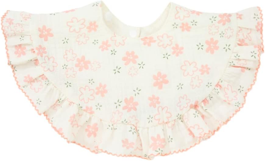 Nishine 4 pcs Unisex Baby Muslin Bandana Drool Bibs 360 Degree Rotatable Cotton Teething Feeding Drooling Bibs for Boy Girl - Image 2