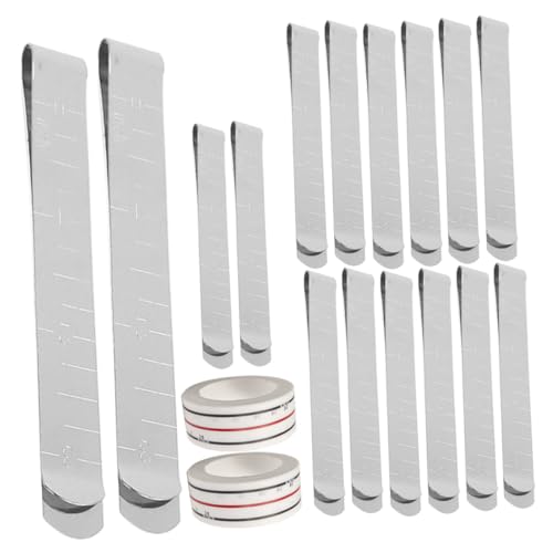 Housoutil Stainless Steel Sewing Hemming Clip Quilting Supplies Smooth Surface Rounded Corners Marking Clamp for Knitting Easy to Use for Handwork