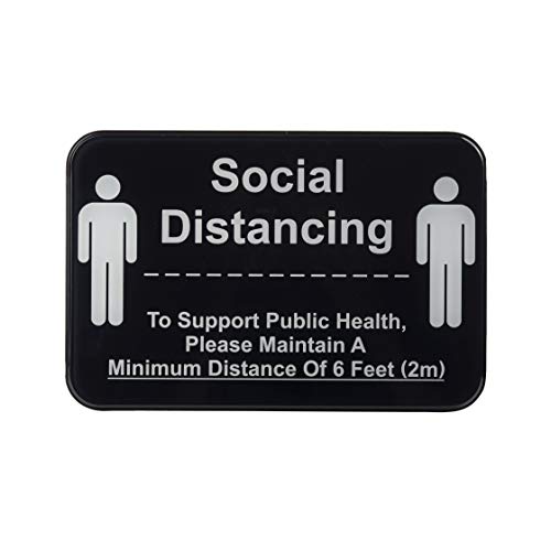 Tablecraft-10595 Social Distancing to Support Public Health Wall Sign