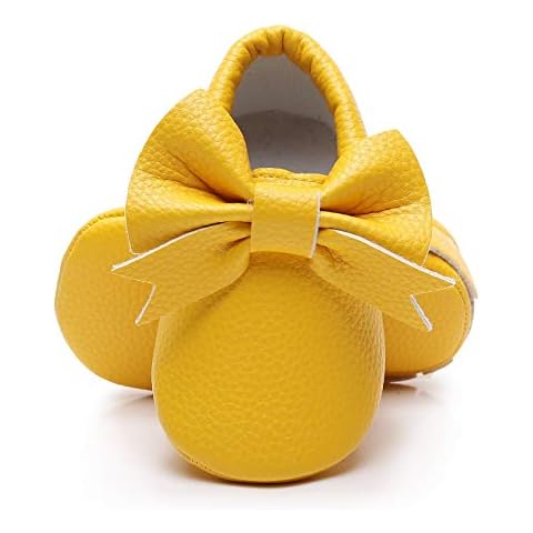 Bebila Double Bow Fringe Baby Moccasins Cover