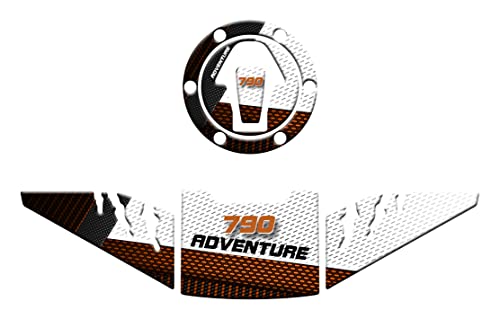 Kit pare-boue et protection 3D résine blanc pour KTM Duke 890