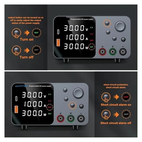 Alimentation CC 30V 10A variable stabilisée TPS 1203 avec ports USB - 5