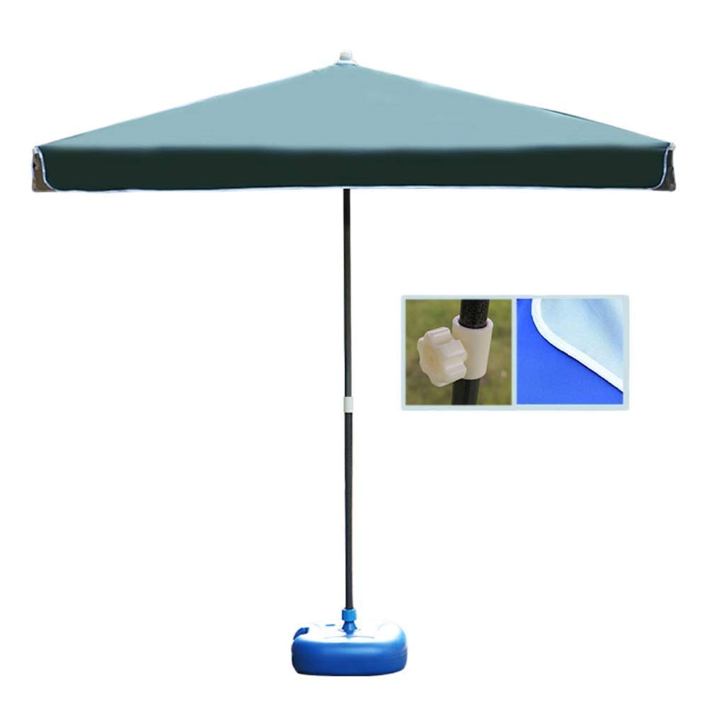 HCZKIUJY Garden Parasol Umbrella, 6.5' Deluxe Square Outdoor Patio Market Umbrella for Balcony Deck Garden Or Terrace Shade, 2Mtimes,