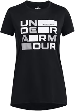 Under Armour Kids Tech Block Logo Short Sleeve T-Shirt Big Kid