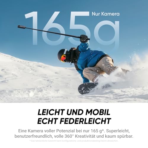 Insta360 X4 Air - 165 g leichte 8K 360 Actionkamera
