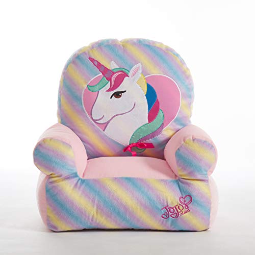 Image of JoJo Siwa Rainbow Plush Structured Bean Bag Chair