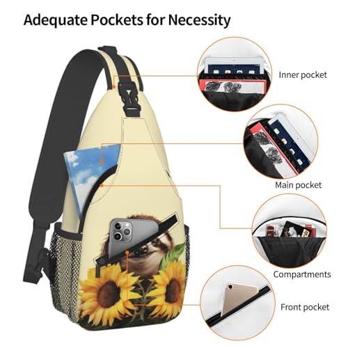 Mochila tipo sling negra para uso outdoor miniatura 3