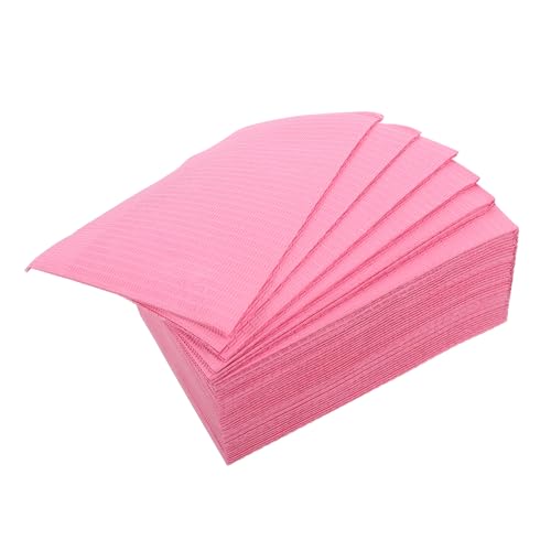 Bavoirs dentaires jetables et tapis de nettoyage jetables roses 45x32 cm 125 pcs