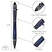 Cool Hand 5.7'' Bolt Action Pens, EDC Ballpoint Ink Refillable, Stylus for Touch Screen, G10 Body w/Pocket Clip, Ergonomic Grip, with a Free Refill, 5374-N