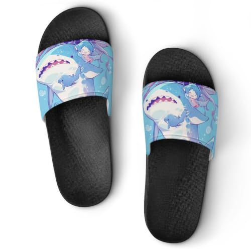 Claquettes requin-méduse antidérapantes pour éviter les glissades en salle de bain