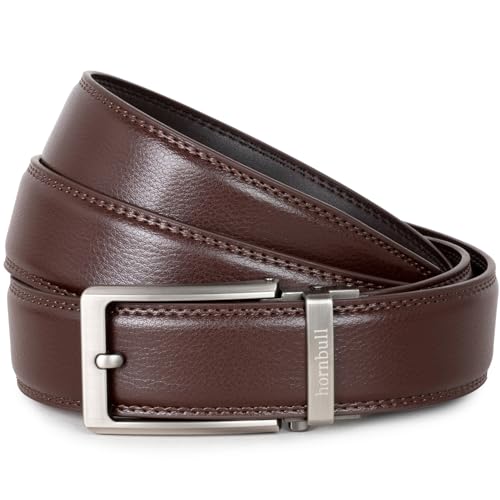Image of HORNBULL Smith Leather Belt for Men | Mens Belt Autolock | Formal and Casual Leather Belt for Men