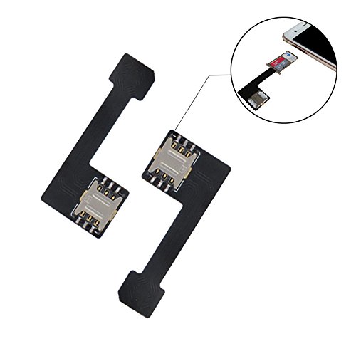 GVKVGIH Dual SIM Card Nano SD Adapter(2 Pcs) for Samsung Huawei Xiaomi Lenovo,Ultra-Slim 2-in-1 SIM Extender for Android Smartphone (Nano to Nano)