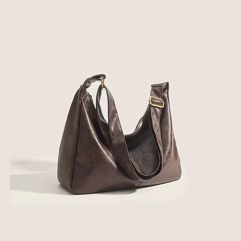 Women's Soft Leather Shoulder Bag Hobo Fashions Crossbody Casual Handbag Adjustable Straps Purse3