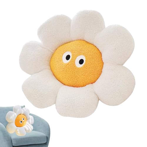 Cojín de almohada de margaritas, almohada de 24 pulgadas, cojín de suelo de margaritas, cojín de asiento de flores, decoración de cojín de silla, almohada de margaritas, cojín de decoración de sofá,